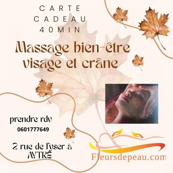 carte cadeau 40 min massage du haut du corps